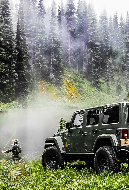 Jeep offroad forest